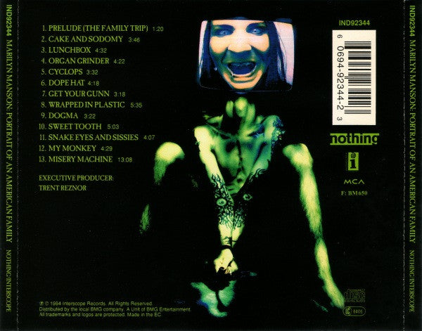 CD Marilyn Manson ‎– Portrait Of An American Family - USADO