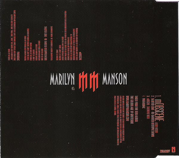 CD Marilyn Manson ‎– mOBSCENE - USADO
