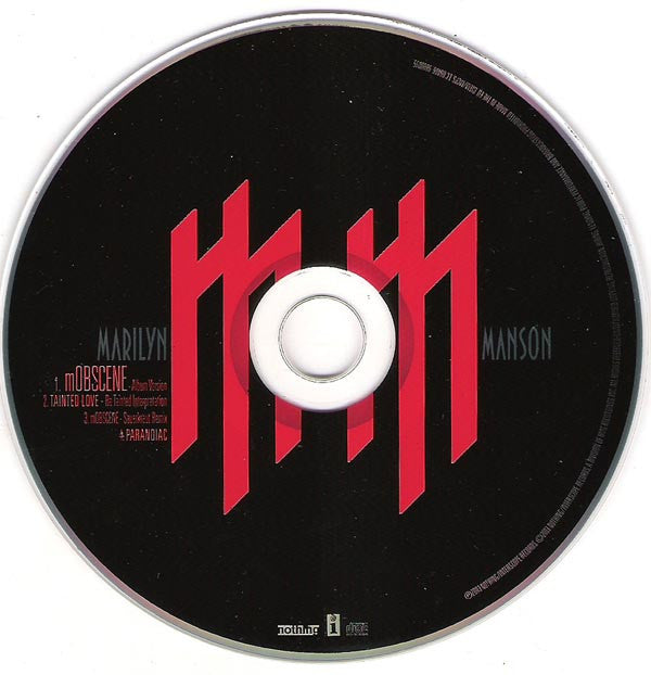 CD Marilyn Manson ‎– mOBSCENE - USADO