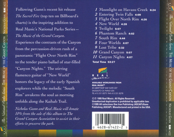 CD Nicholas Gunn – The Music Of The Grand Canyon - USADO