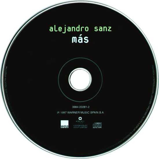 CD Alejandro Sanz ‎– Más - USADO