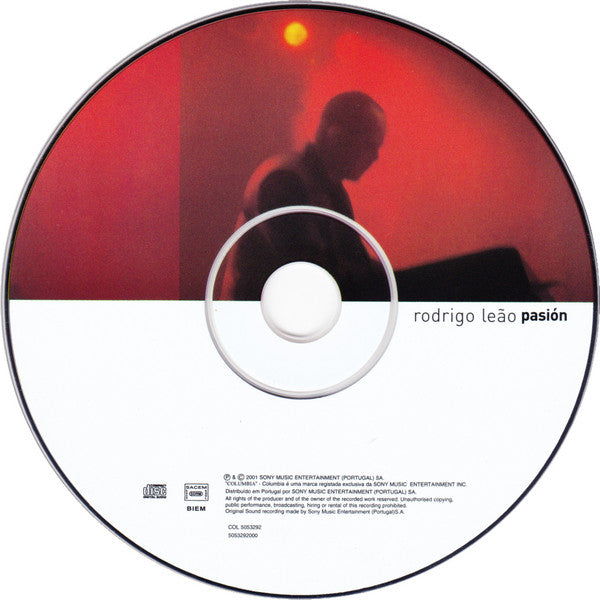 CD Rodrigo Leão – Pasión - USADO No Back Cover