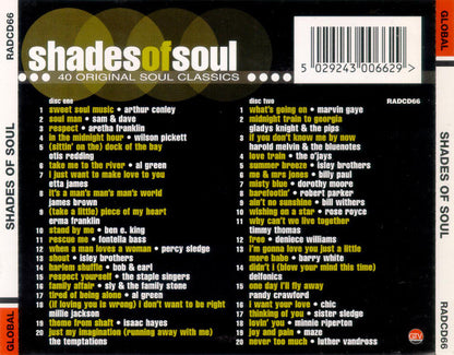 CD Various – Shades Of Soul - 40 Original Soul Classics 2CD - USADO