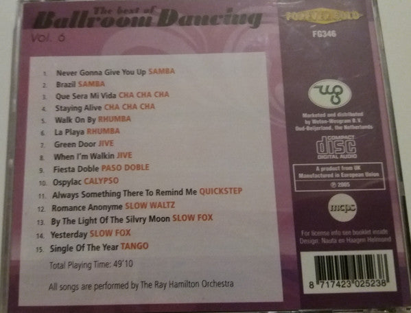 CD The Ray Hamilton Orchestra ‎– The Best Of Ballroom Dancing Vol. 6 - NOVO
