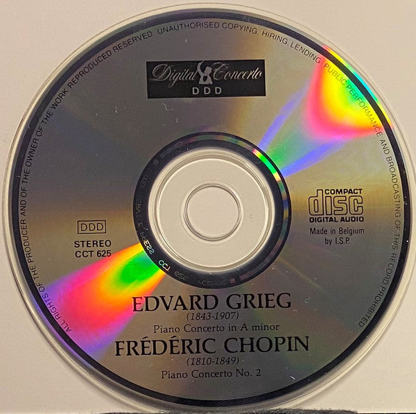 CD Grieg / Chopin – Piano Concerto In A Minor, Piano Concerto No. 2 - USADO