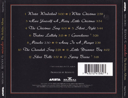 CD Kenny G 2 – Miracles - The Holiday Album - USADO