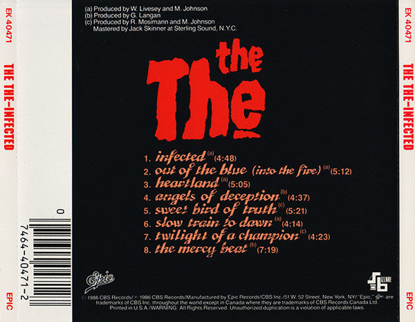 CD The The ‎– Infected - USADO