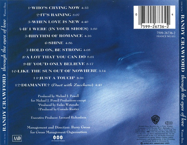 CD Randy Crawford ‎– Through The Eyes Of Love - USADO