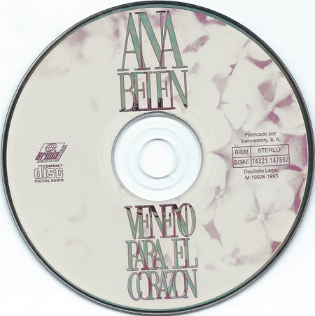 CD Ana Belen* – Veneno Para El Corazón - USADO