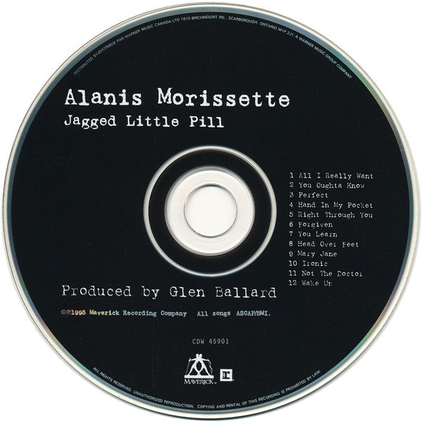 CD Alanis Morissette – Jagged Little Pill - USADO