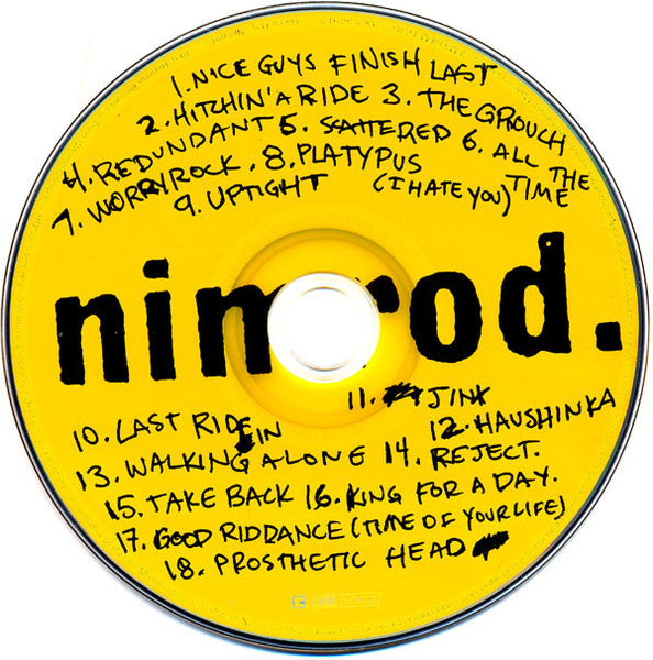 CD Green Day ‎– Nimrod. - USADO