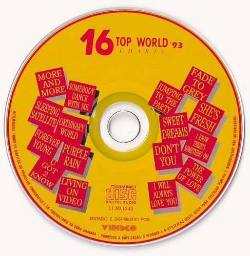 CD Various ‎– 16 Top World Charts '93 - USADO