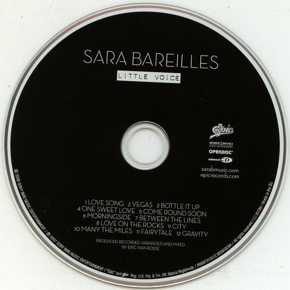 CD Sara Bareilles – Little Voice - NOVO