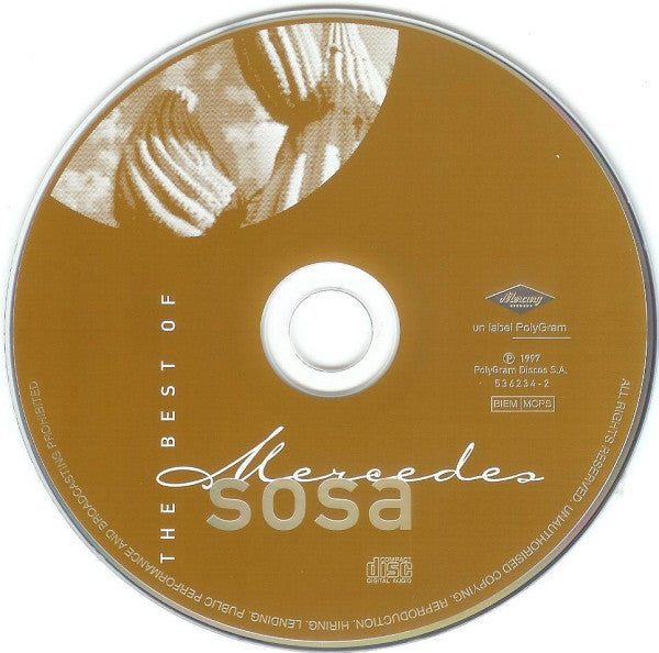 CD Mercedes Sosa ‎– The Best Of Mercedes Sosa - USADO