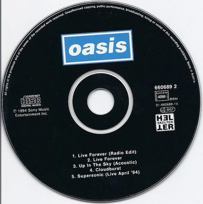 CD Oasis ‎– Live Forever - USADO