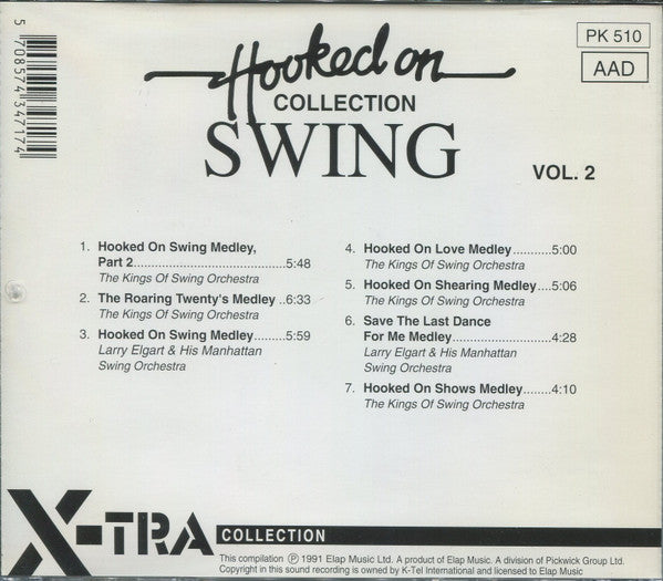 CD The Kings Of Swing Orchestra, Larry Elgart & His Manhattan Swing Orchestra* – Hooked On Swing - Vol. 2 - NOVO