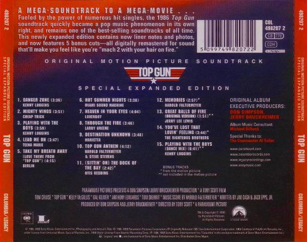 CD Various ‎– Top Gun - Original Motion Picture Soundtrack Special Expanded Edition - USADO