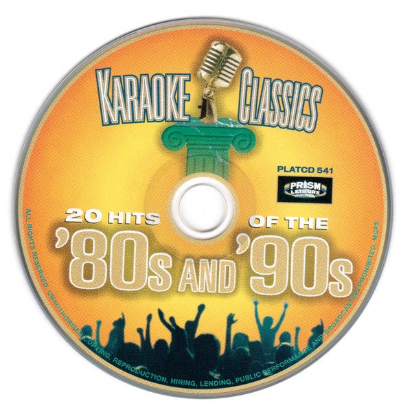 CD Various – Karaoke Classics 20 Hits Of The 80's And 90's - USADO