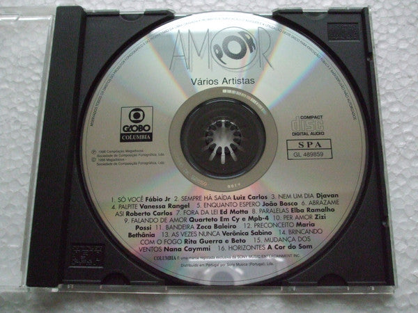CD Various – Por Amor Banda Sonora Original Da Novela - USADO