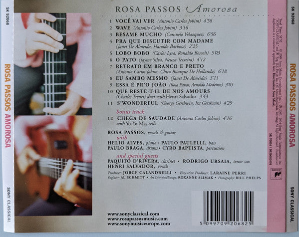 CD Rosa Passos ‎– Amorosa - USADO