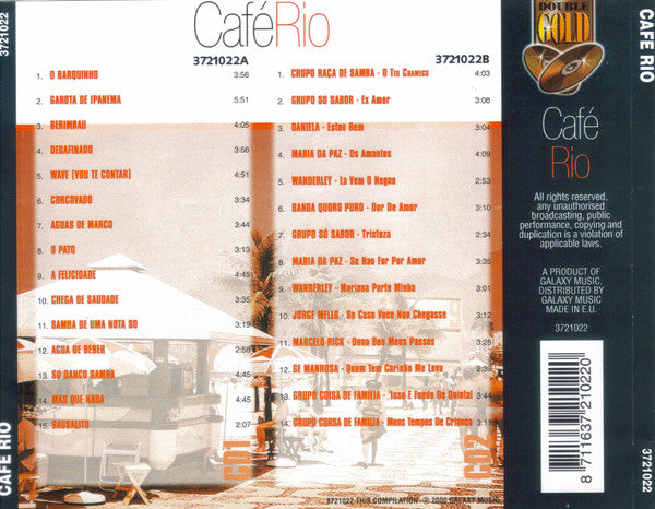 CD Various – Café Rio 2 CDS - USADO