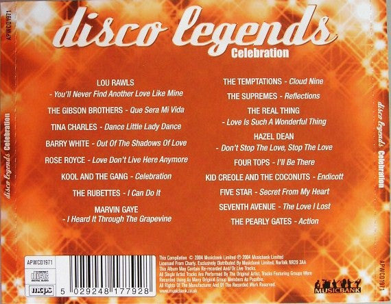 CD Various – Disco Legends - Celebration - NOVO