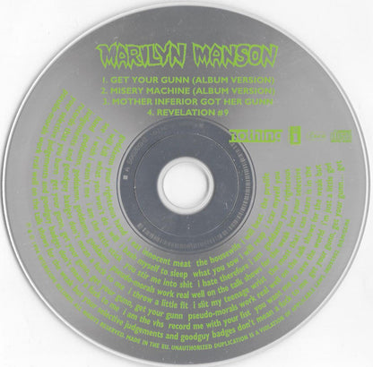 CD Marilyn Manson – Get Your Gunn - USADO
