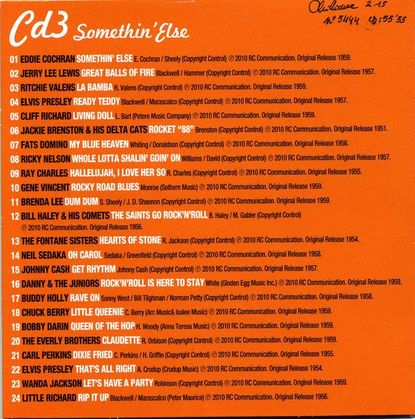 CD Various ‎– Rock & Roll Anthology 10 CDS - USADO