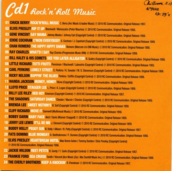 CD Various ‎– Rock & Roll Anthology 10 CDS - USADO