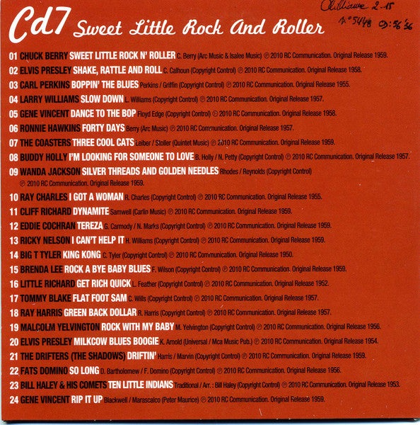 CD Various ‎– Rock & Roll Anthology 10 CDS - USADO