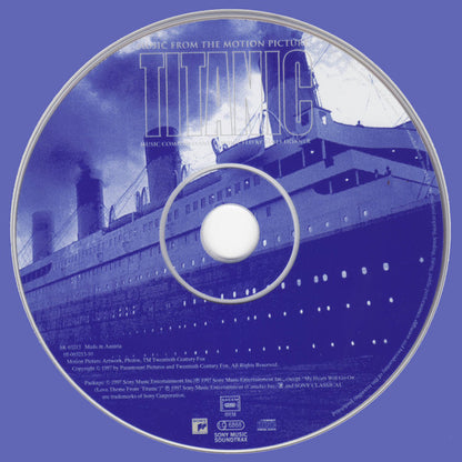 CD James Horner ‎– Titanic Music From The Motion Picture - USADO