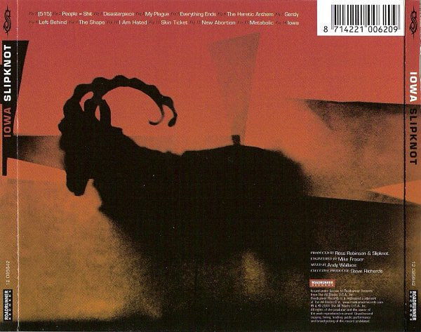 CD Slipknot ‎– Iowa - USADO