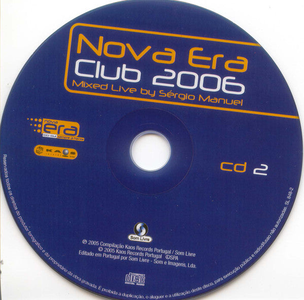 CD Various – Nova Era Club 2006 2X CDS - Mixed Live By Sérgio Manuel