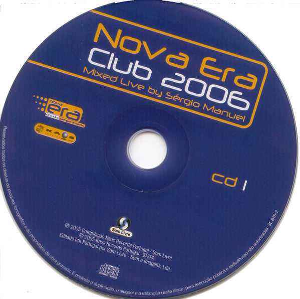 CD Various – Nova Era Club 2006 2X CDS - Mixed Live By Sérgio Manuel