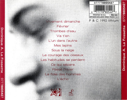 CD Dominique A. ‎– La Fossette - NOVO