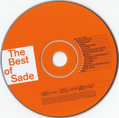 CD Sade – The Best Of Sade - USADO