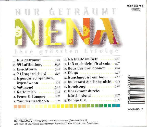 CD Nena – Nur Geträumt - Ihre Größten Erfolge - USADO