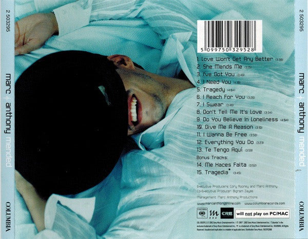 CD Marc Anthony ‎– Mended - USADO
