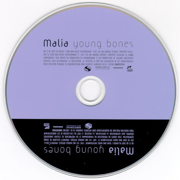 CD Malia – Young Bones Digipack - USADO