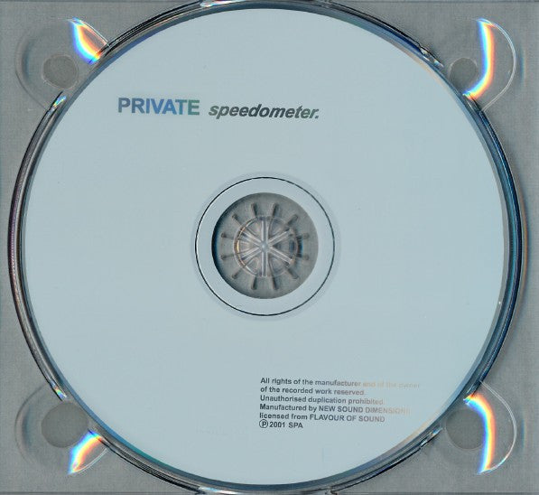 CD Speedometer – Private DigiPack - USADO