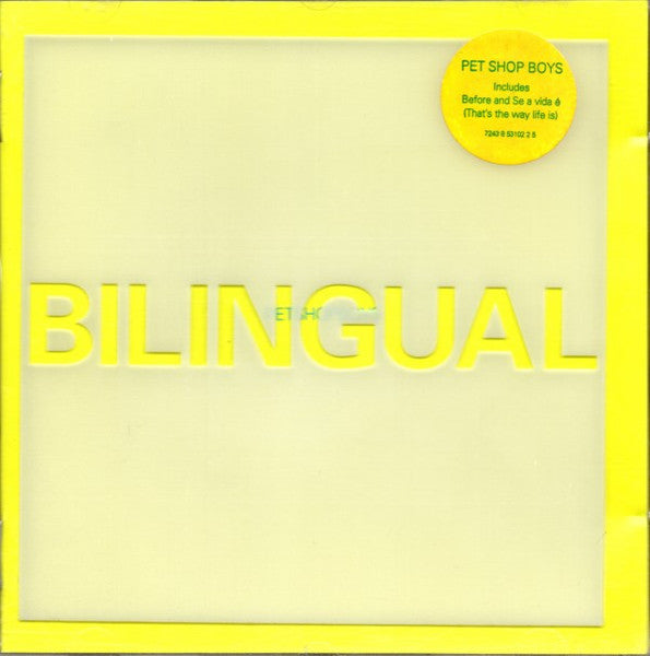 CD Pet Shop Boys ‎– Bilingual - USADO