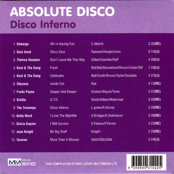 CD Various – Absolute Disco - NOVO