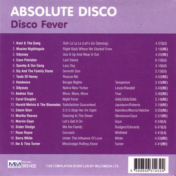 CD Various – Absolute Disco - NOVO