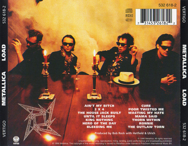 CD Metallica ‎– Load - USADO