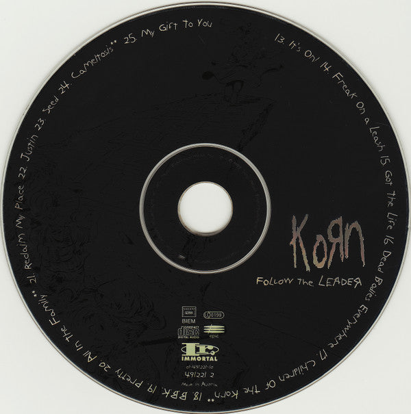 CD Korn ‎– Follow The Leader - USADO