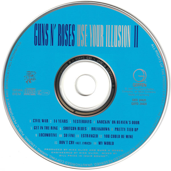 CD Guns N' Roses ‎– Use Your Illusion II - USADO