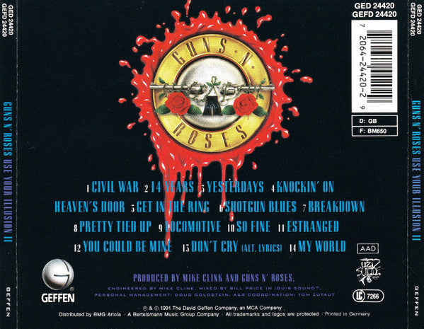 CD Guns N' Roses ‎– Use Your Illusion II - USADO