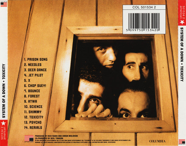 CD System Of A Down ‎– Toxicity - USADO