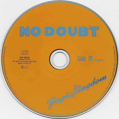 CD No Doubt ‎– Tragic Kingdom - USADO