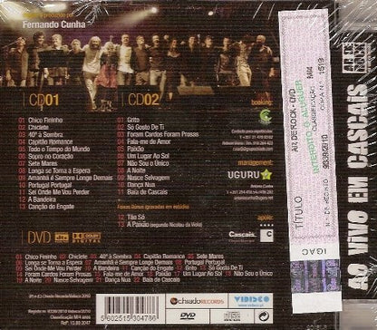 CD Ar De Rock ‎– Ao Vivo Em Cascais 2 CD´S + DVD - USADO